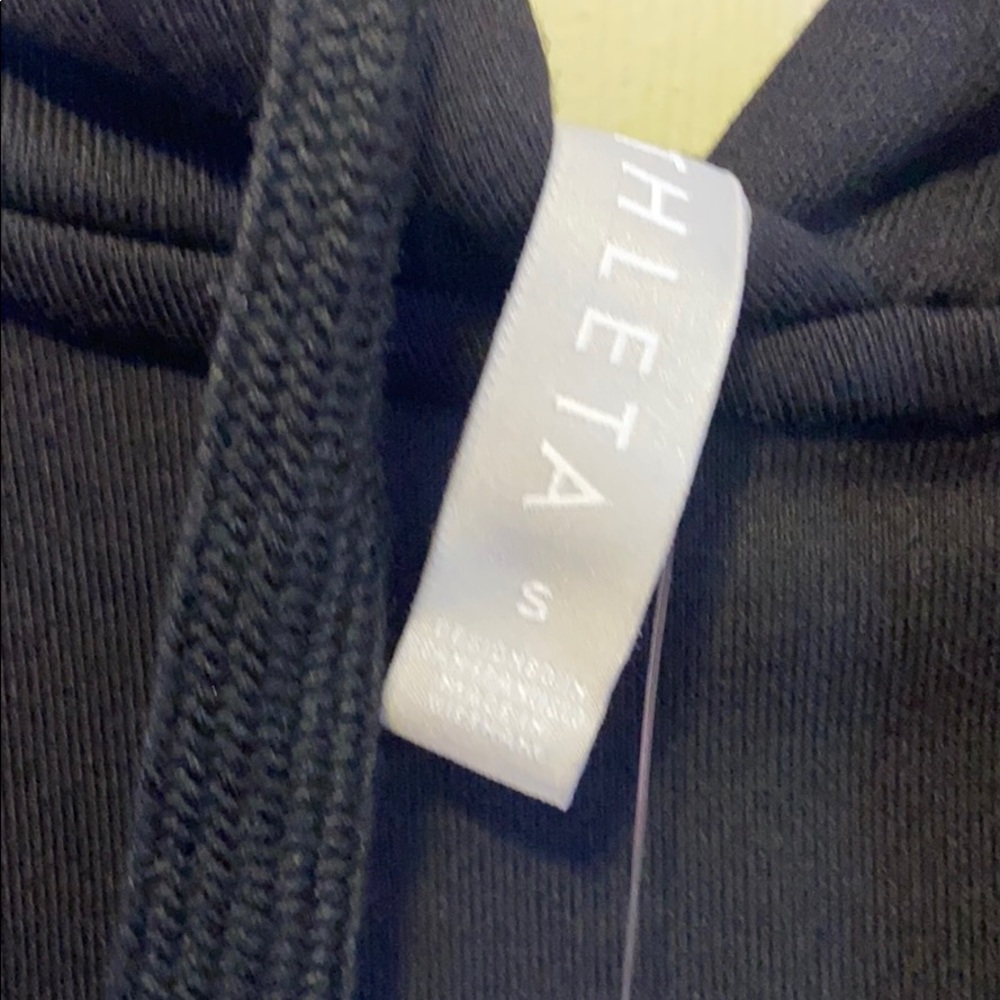 NWT Athleta Steady State BlackCrop Sweatshirt - Picture 7 of 9